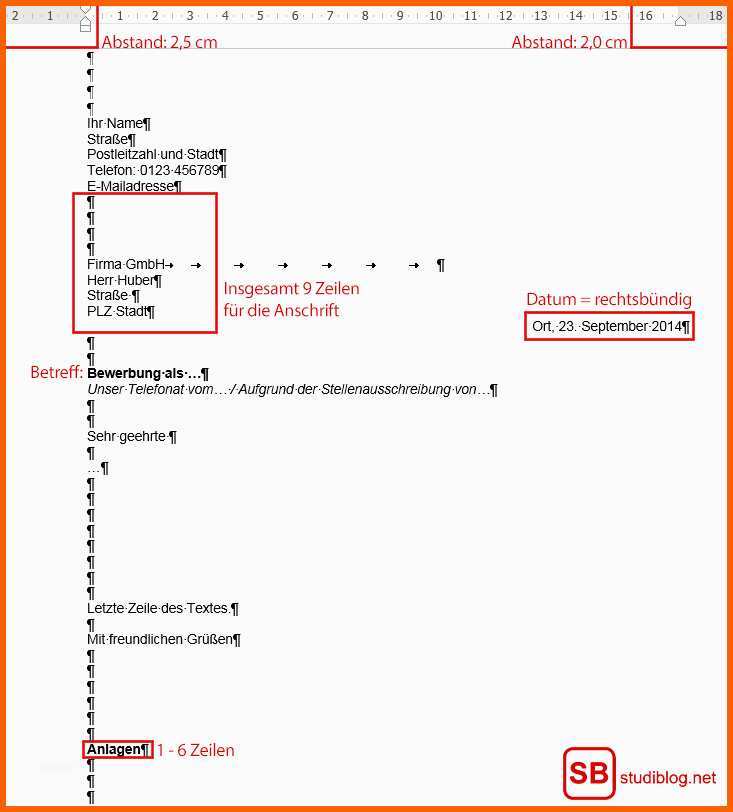 Exklusiv Bewerbungsanschreiben Aufbau format Inhalt