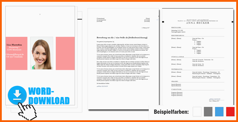 Exklusiv Bewerbungsvorlage Word 4 Anpassbare Premium Designs