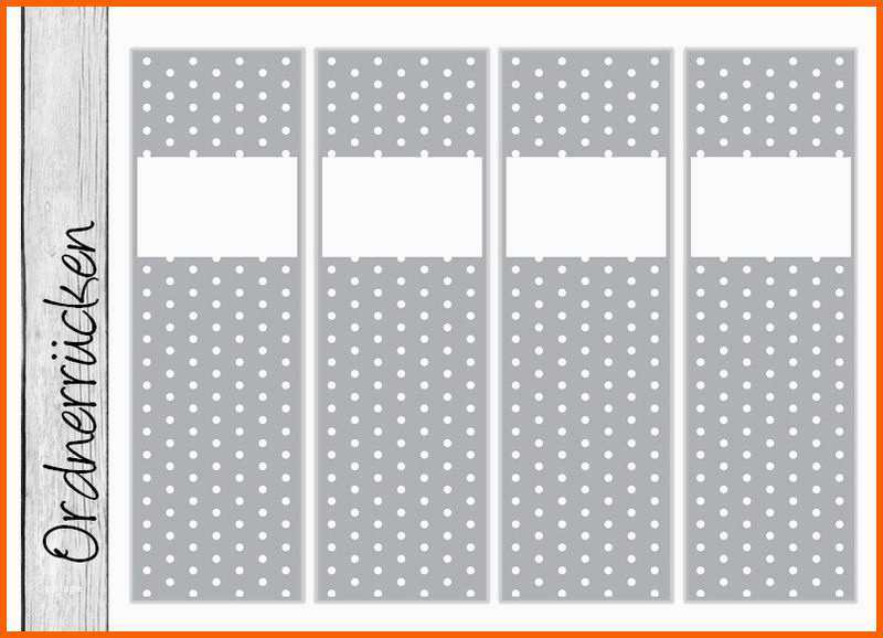 Exklusiv Diy ordnerrücken • Dots Grau • Ob13 Bogen Von Einer Mit