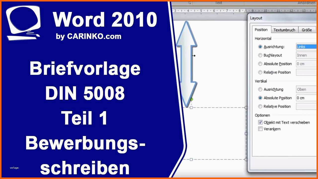 Exklusiv Erstellung Einer Briefvorlage Brief Din 5008 Teil 1