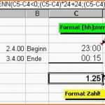 Exklusiv Excel Stunden Berechnen Vorlage – Xcelz Download