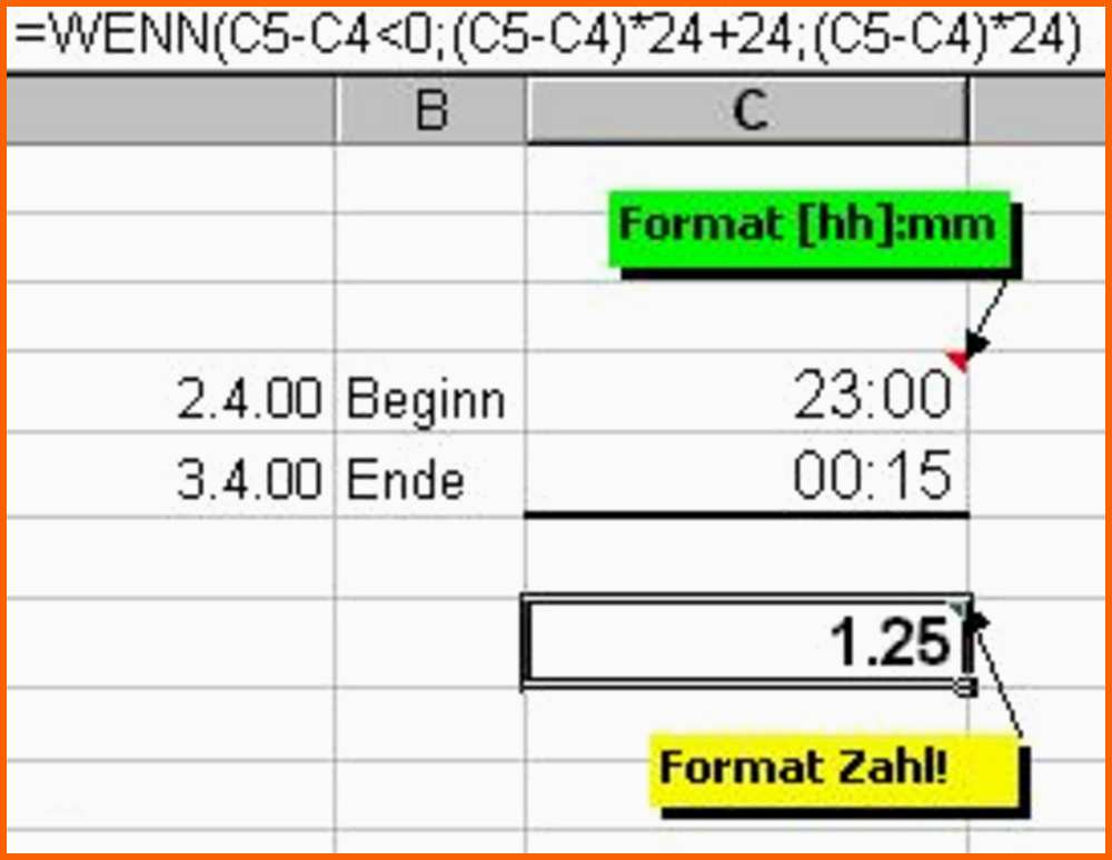 Exklusiv Excel Stunden Berechnen Vorlage – Xcelz Download