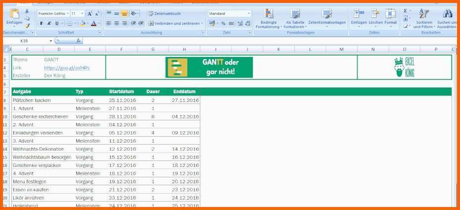 Exklusiv Excel Vorlage Erstellen Gantt Diagramm In Excel Erstellen