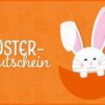 Exklusiv Geschenkgutschein Osterhase Kostenlose Vorlage Zum Download