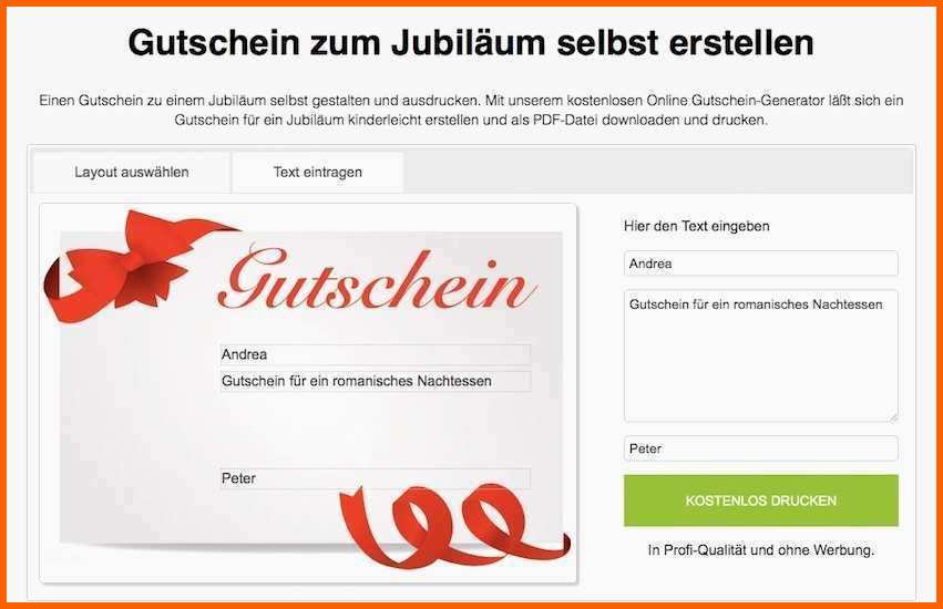 Exklusiv Gutschein Für Ein Frühstück Vorlage Kostenlos