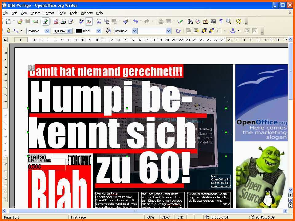 Exklusiv Open Fice Vorlage Bild Layout Download Chip