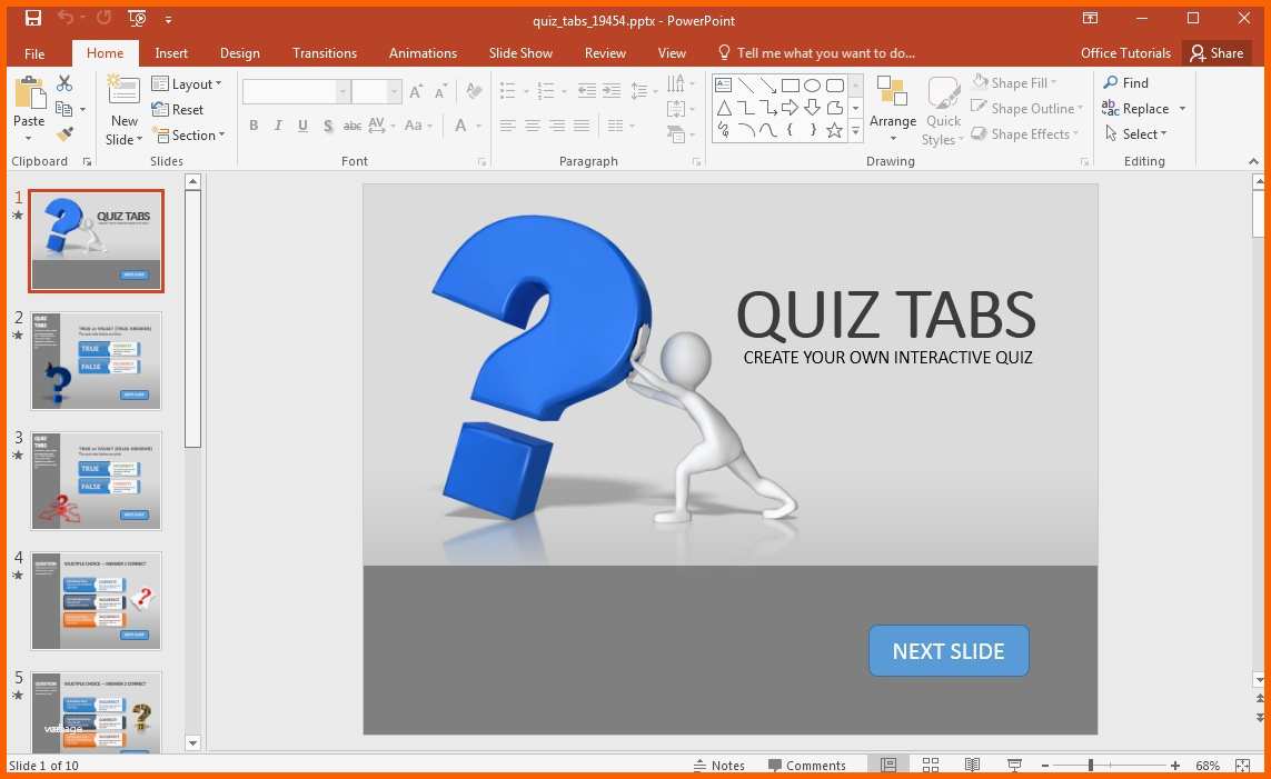 powerpoint quiz vorlage wunderbar create a quiz in powerpoint with quiz tabs powerpoint template