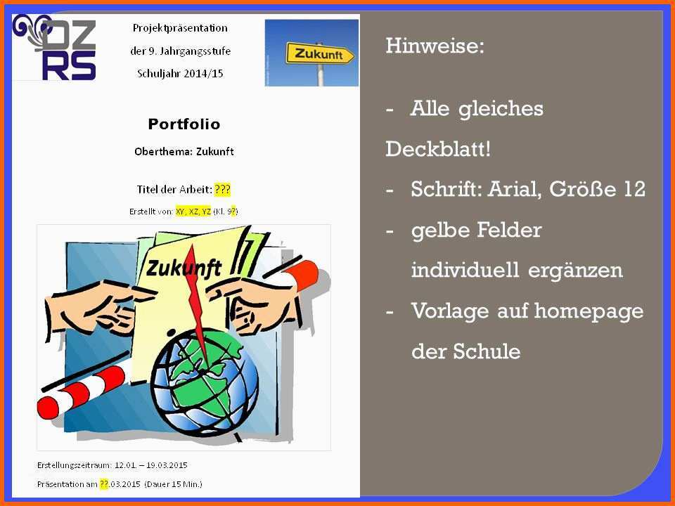 Exklusiv Projektarbeit Ppt Herunterladen