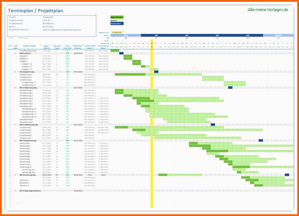 Exklusiv Projektplan Freeware 100 Images Projektplan Excel