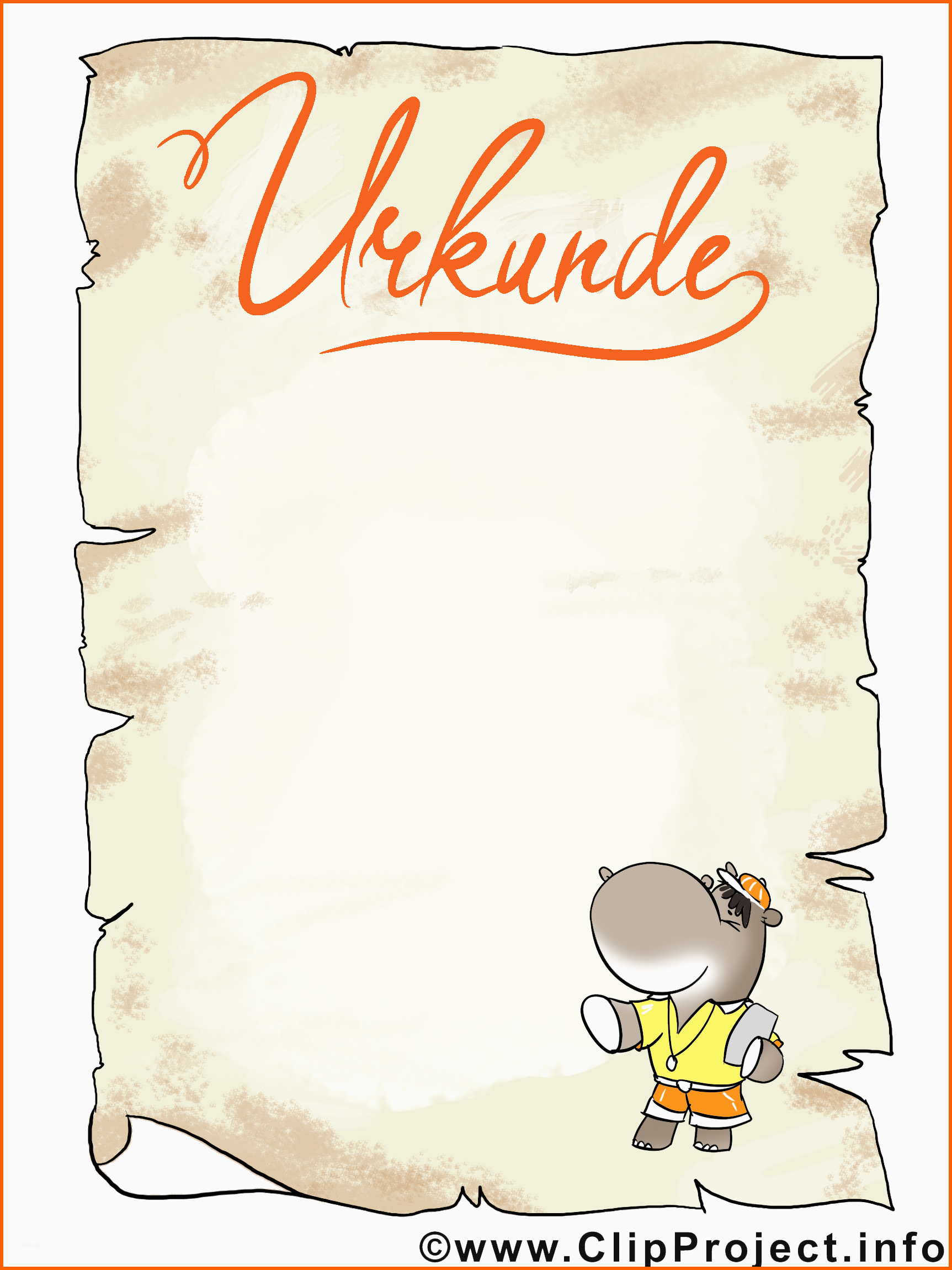 Exklusiv Urkunde Vorlage