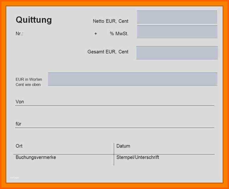 Fabelhaft 10 Quittungsvorlage Schweiz