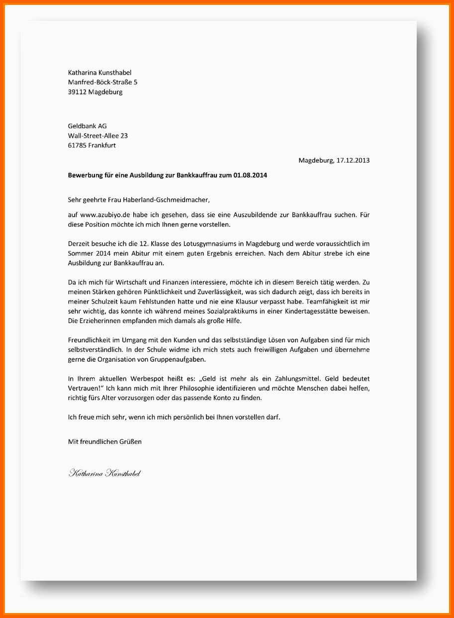 Fabelhaft 12 Bewerbung Bankkauffrau Ausbildung Sparkasse