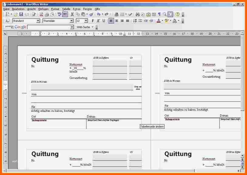 Fabelhaft 12 Quittungsvorlagen Microsoft Word