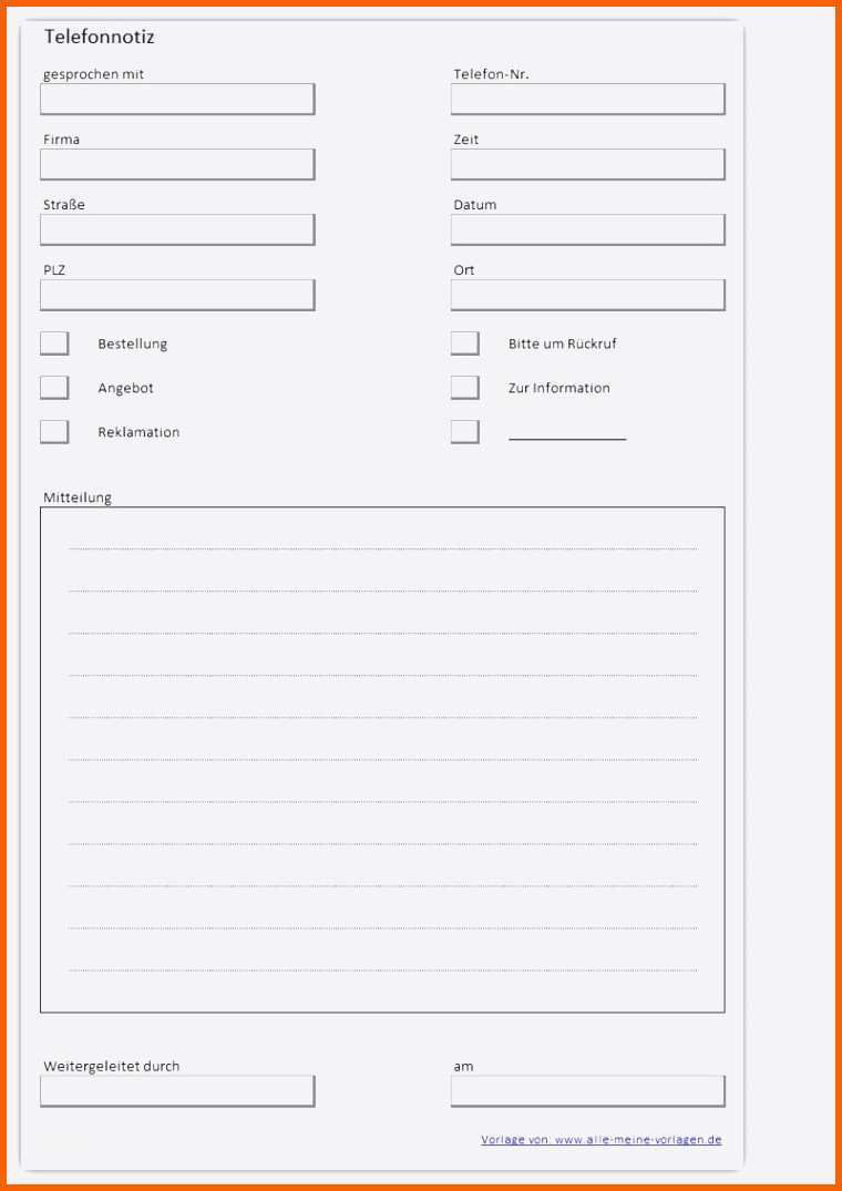 Fabelhaft 14 Telefonnotiz Vorlage