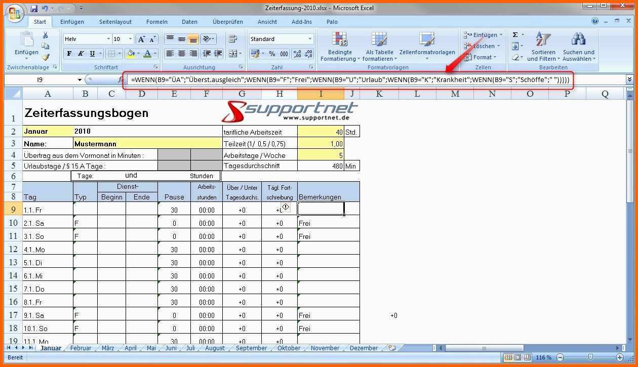 Fabelhaft 14 Zeiterfassung Excel Vorlage Kostenlos