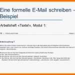 Fabelhaft 9 formelle E Mail Vorlage