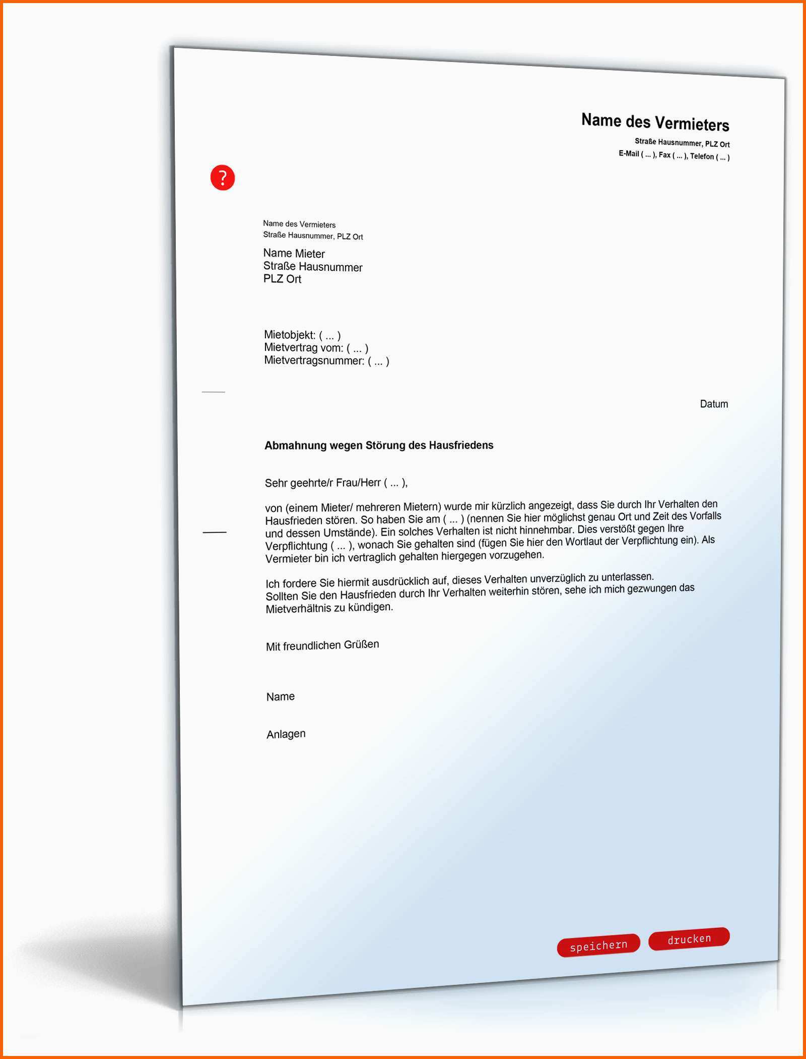 Fabelhaft Abmahnung Störung Des Hausfriedens
