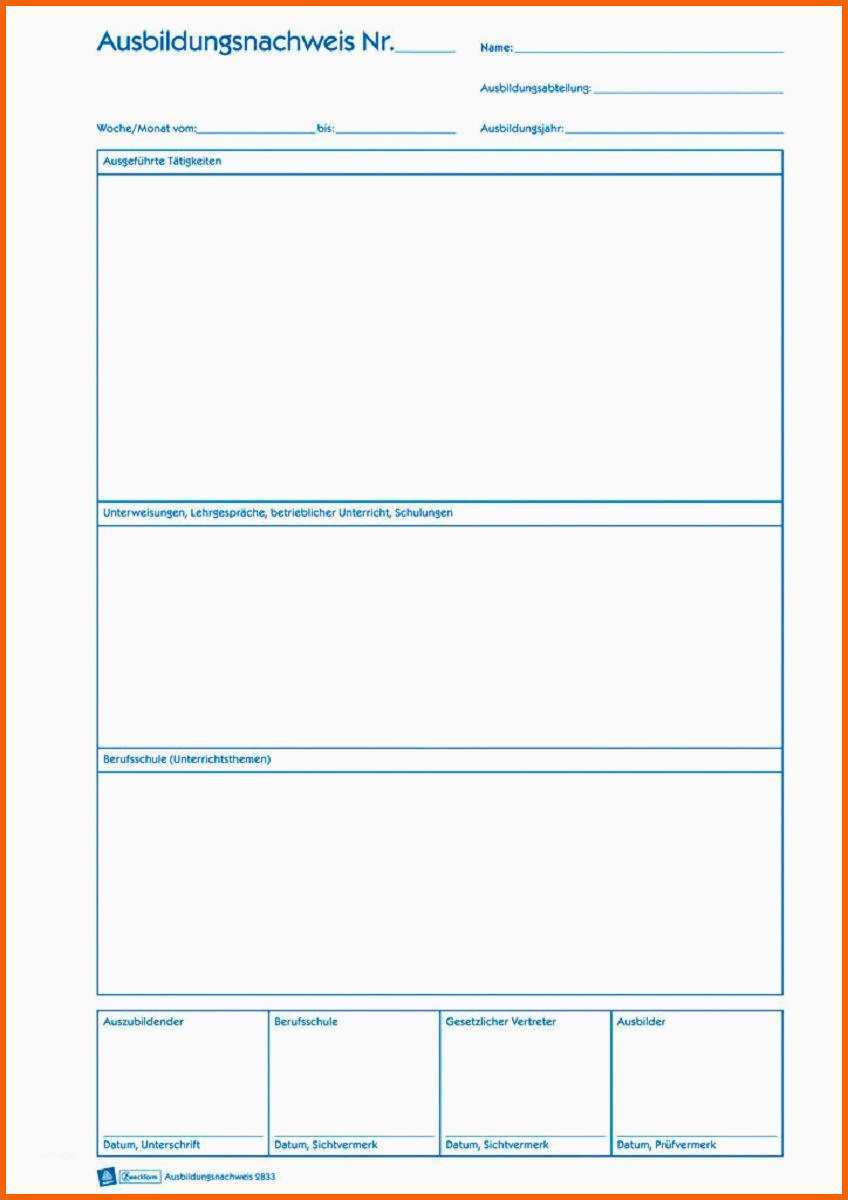 Fabelhaft Ausbildungsnachweis Din A4 2833 Avery Zweckform
