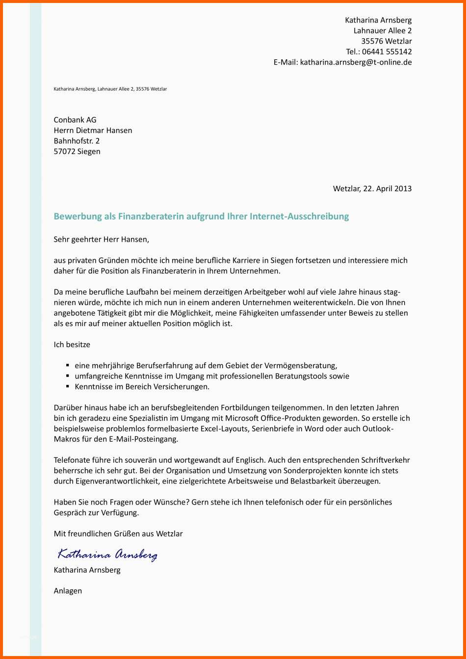 Fabelhaft Basic Anschreiben Ausschreibung Vorlage Bewerbung