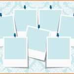Fabelhaft Blue Damask Collage Template Vector Art &amp; Graphics
