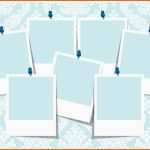 Fabelhaft Blue Damask Collage Template Vector Art &amp; Graphics