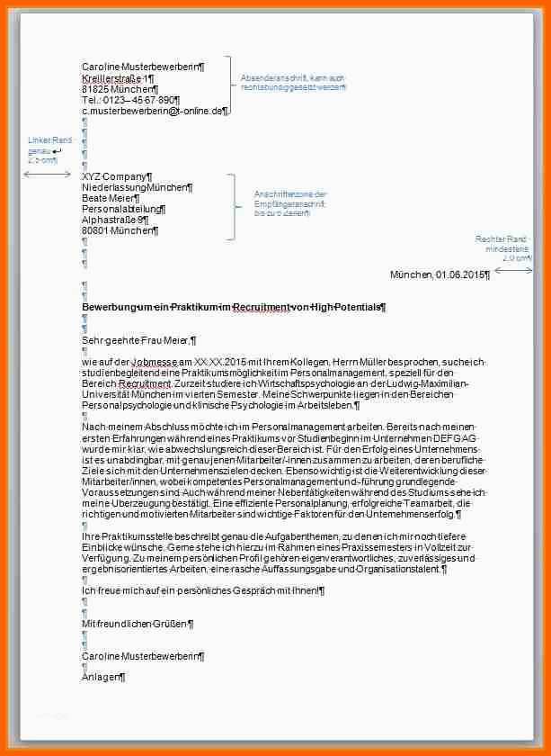 Fabelhaft Briefkopf Vorlage Word Kostenlos Galerie – Lebenslauf