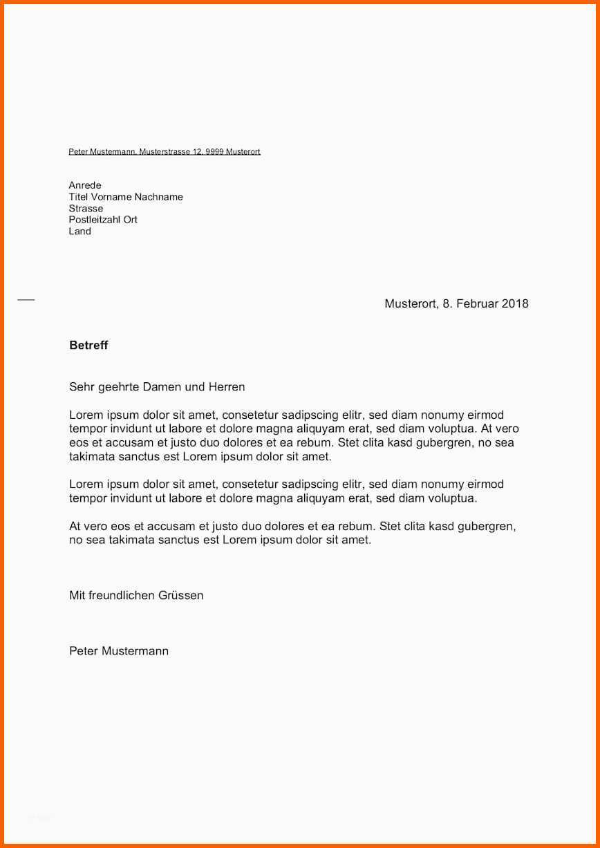 Fabelhaft Briefvorlage Schweiz Sichtfenster Links & Rechts