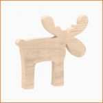 Fabelhaft Elch Aus Holz Natur