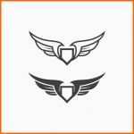 Fabelhaft Flügel Logo Vorlage Set
