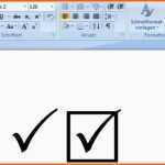 Fabelhaft Häkchen Symbol so Geht S In Word Excel Und Auf Mit Teuer