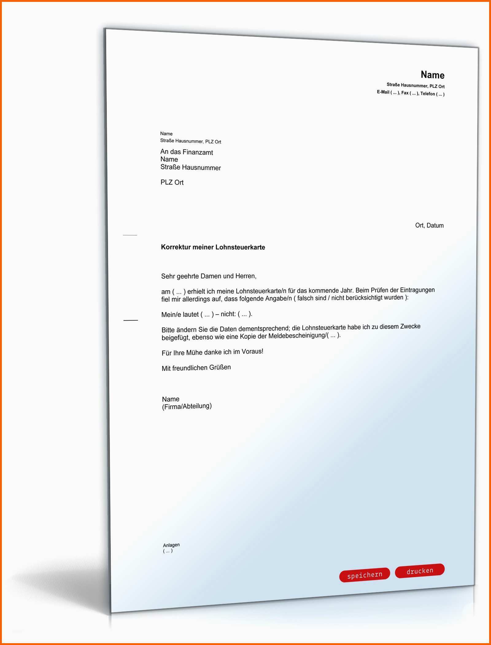 Fabelhaft Mitteilung Finanzamt