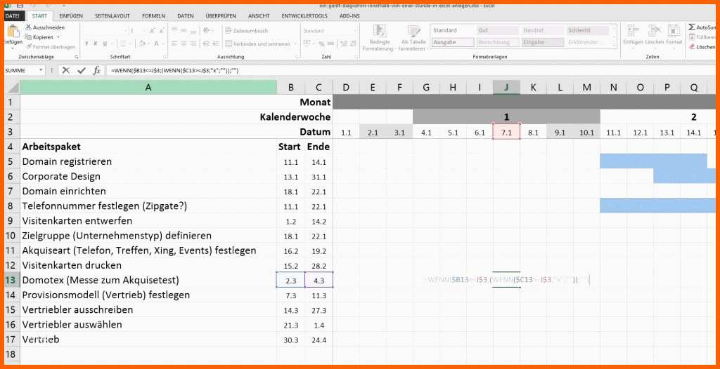 28 excel gantt vorlage