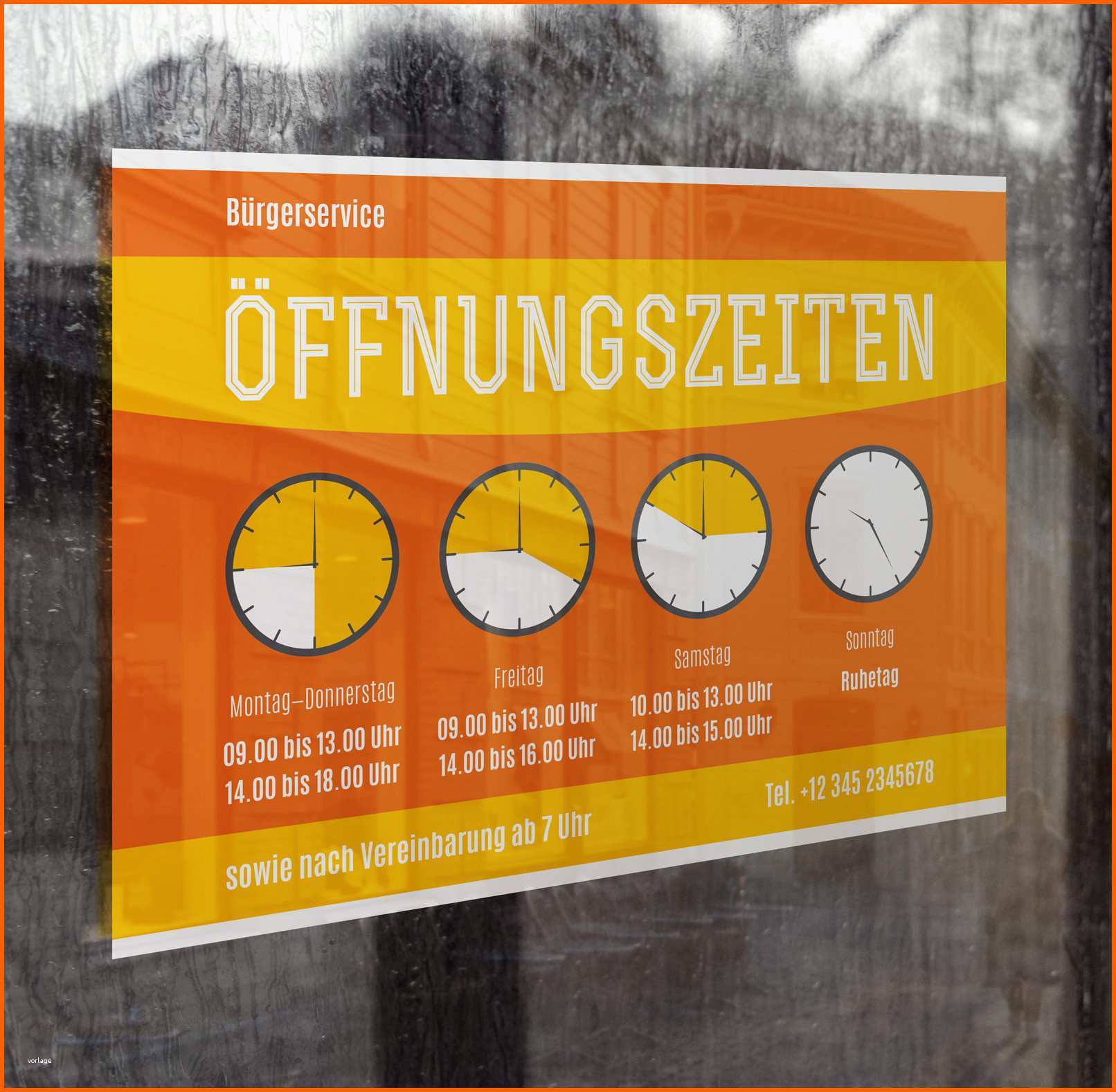 Fabelhaft Öffnungszeiten Vorlagen Für Schild & Aushang