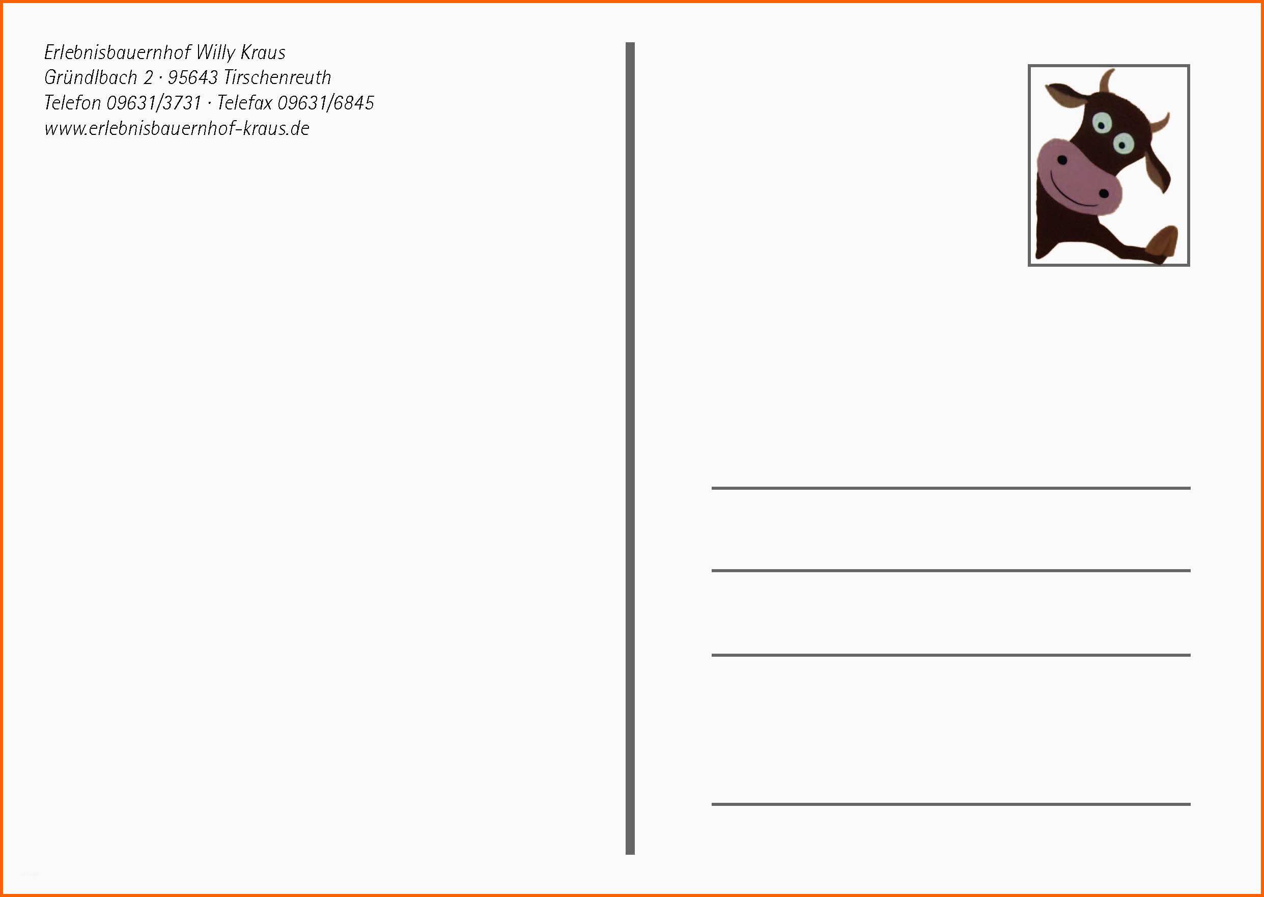 Fabelhaft Postkarte