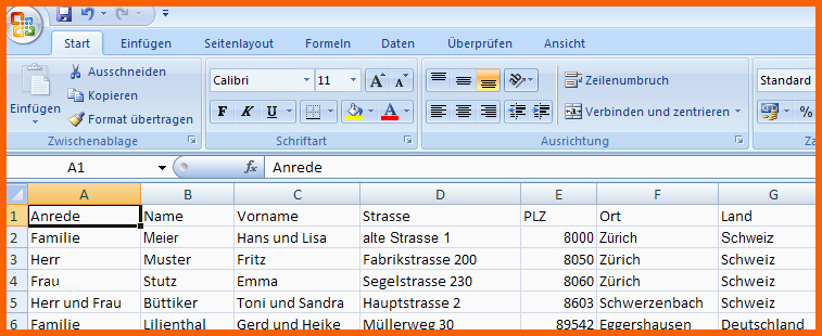 Fabelhaft Serienbrief Etiketten In Word 2007 Erstellen