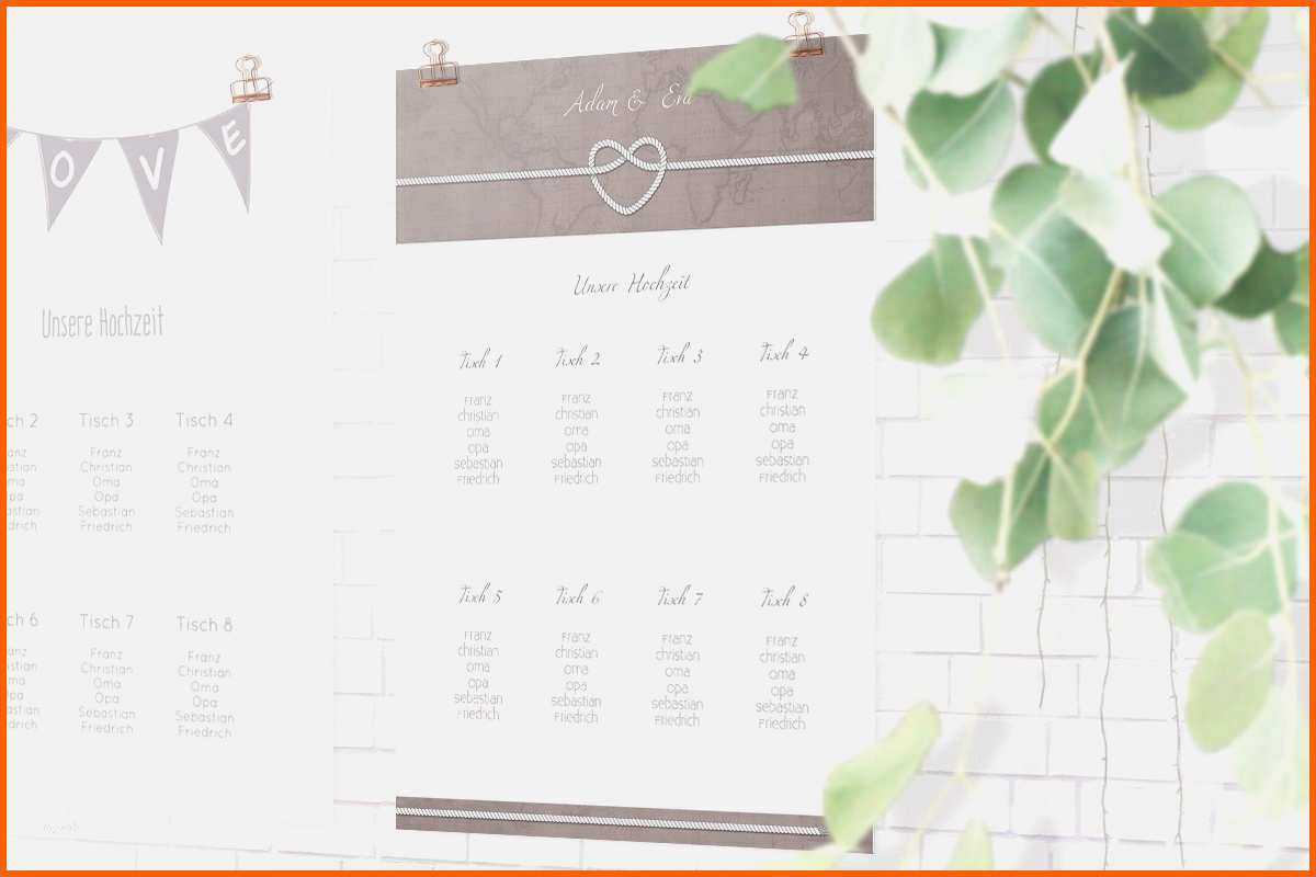 Fabelhaft Sitzplan Hochzeit Vorlage Luxus Charmant Hochzeit