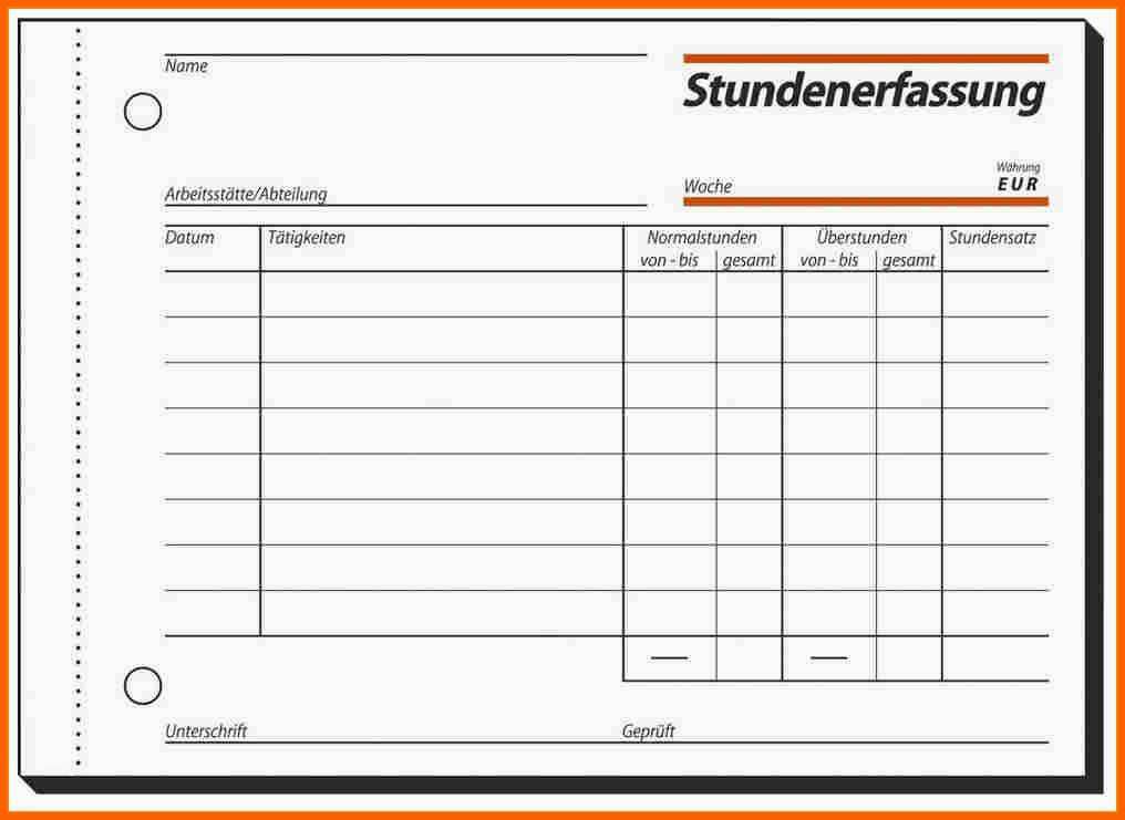 Fabelhaft Stundenzettel Baustelle Vorlage – Karimdarwish
