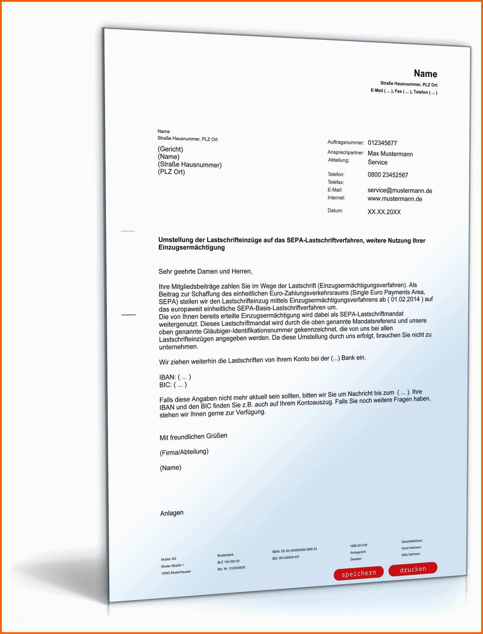 Fabelhaft Umstellung Auf Sepa Lastschriftverfahren