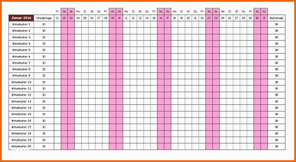 Fabelhaft Urlaubsplaner Excel Vorlage 25 Schöne Ideen Du Musst