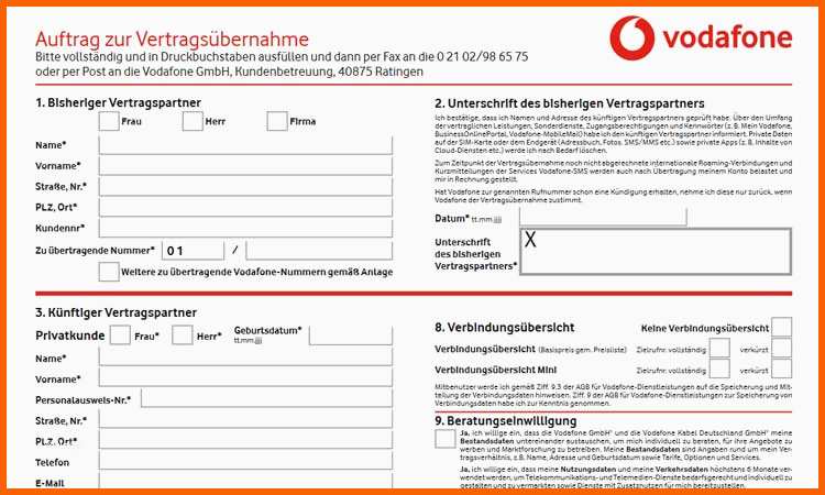 Fabelhaft Vodafone Kündigung Bei todesfall sonderkündigung Möglich