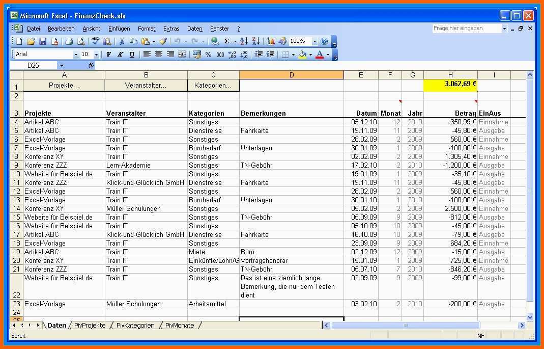 Fabelhaft Vorlage Excel Buchhaltung Beste Erfreut Excel Ausgaben