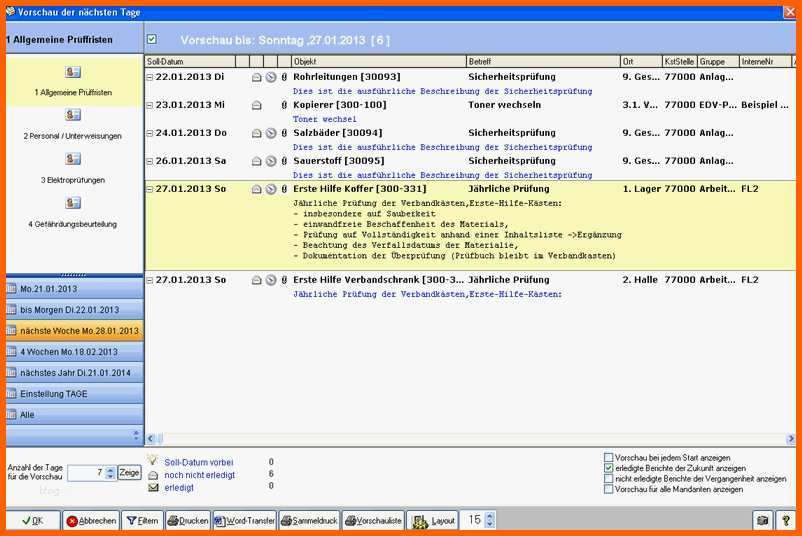 Fabelhaft Wartungsplan Vorlage Kostenlos Beste software Zur