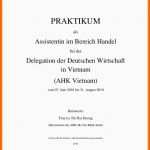 Fantastisch 15 Deckblatt Praktikumsbericht Studium