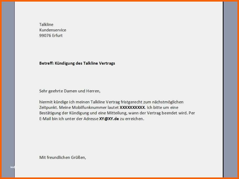 Fantastisch 1und1 Kündigung Vorlage