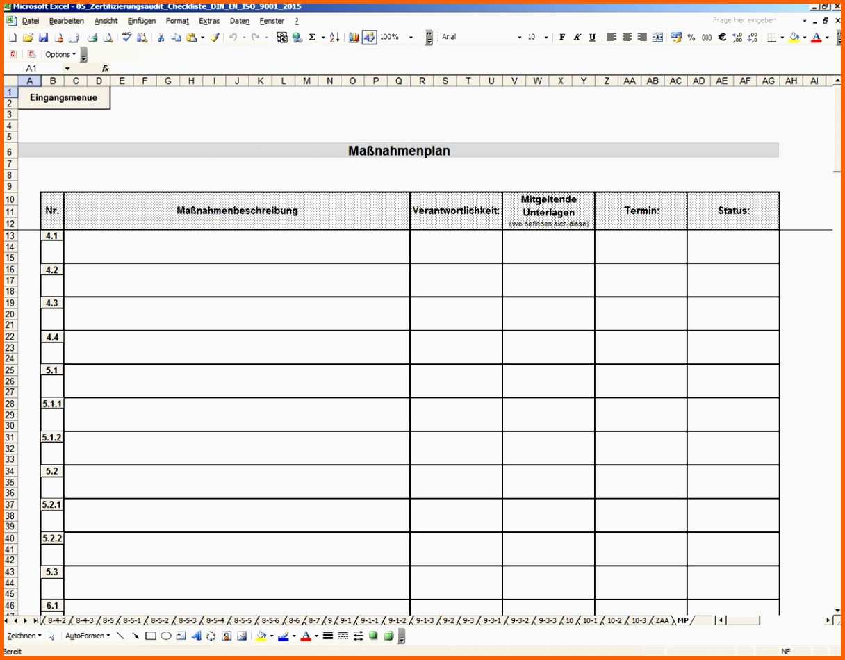 Fantastisch 20 Wartungsplan Excel Vorlage Vorlagen123 Vorlagen123