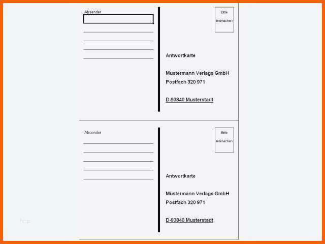 Fantastisch 62 Großartig Vorlage Postkarte Word Bilder