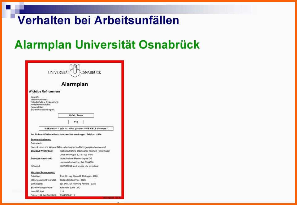 Fantastisch Allgemeine Sicherheitsunterweisung Stabsstelle