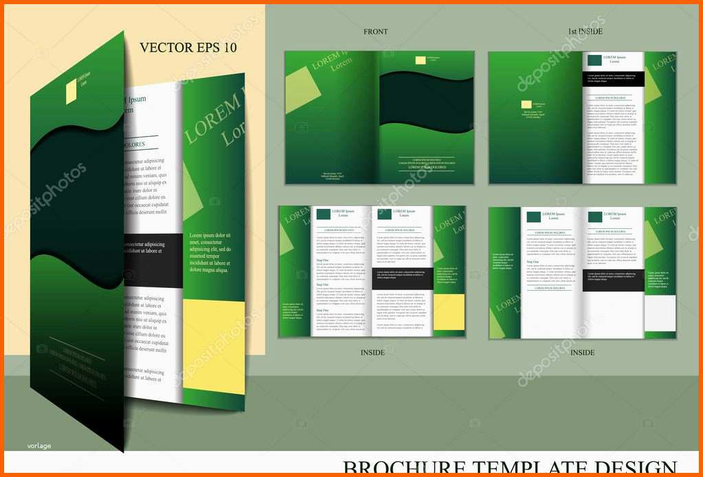 Fantastisch Broschüre Design Vorlage — Stockvektor © Miobra