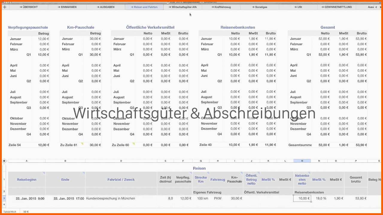 Fantastisch Einnahmen Überschuss Rechnung Vorlage Für Numbers Auf Dem