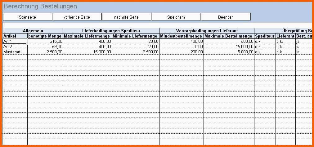 Fantastisch Excel tool Rs Lagerverwaltung